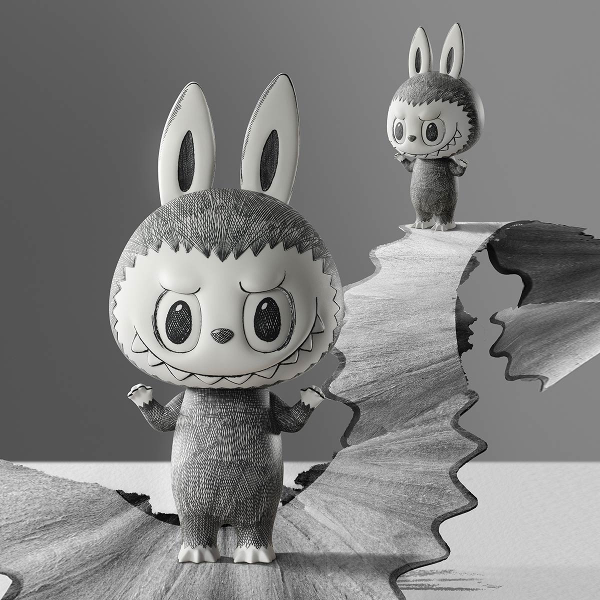 Labubu Stunning MEGA 400% Sketch Collectible Figure