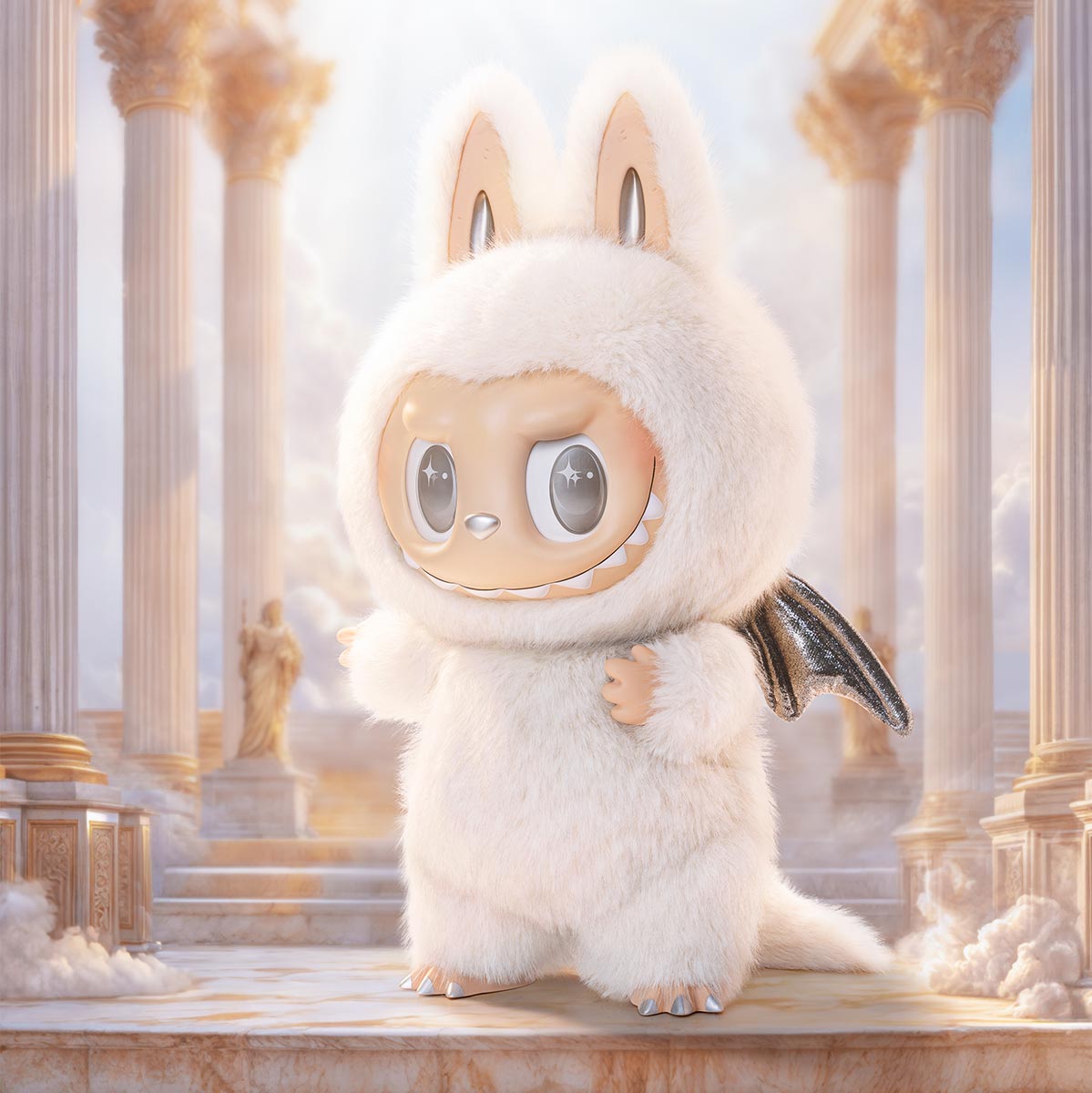 Labubu Enchanting Vinyl Face Doll - The Monsters: Angel in Clouds Edition