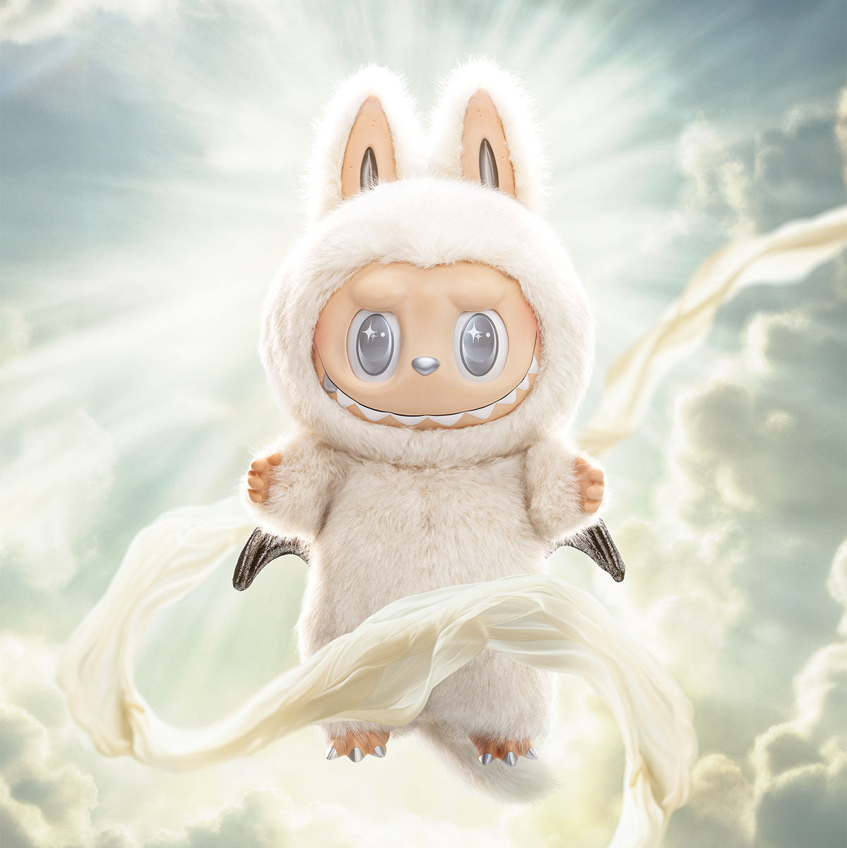 Labubu Enchanting Vinyl Face Doll - The Monsters: Angel in Clouds Edition