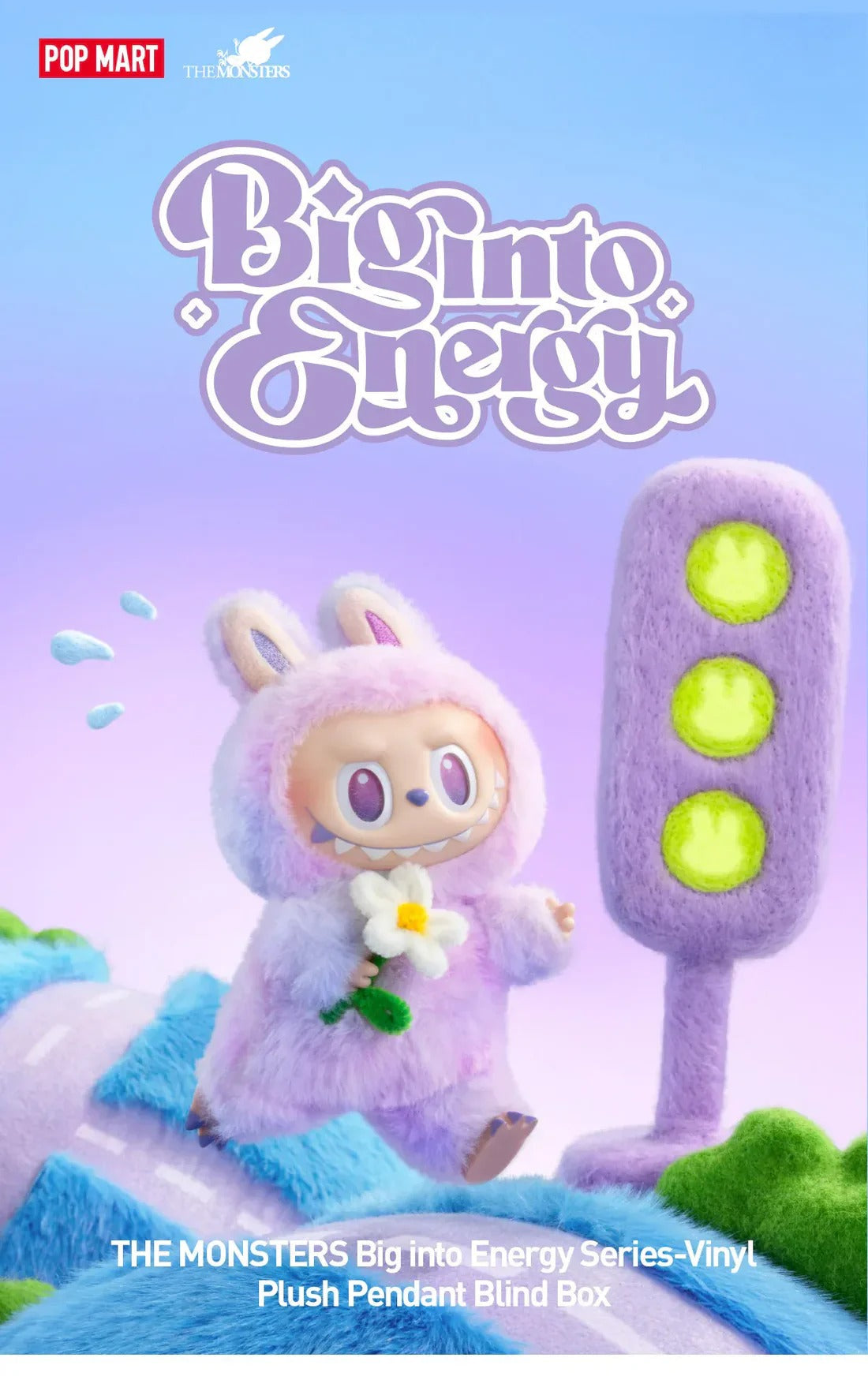 Labubu Big into Energy Series – Luck (Purple) Vinyl Plush Pendant